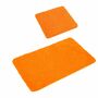 2x Badematten-Set Microfaser Orange 0