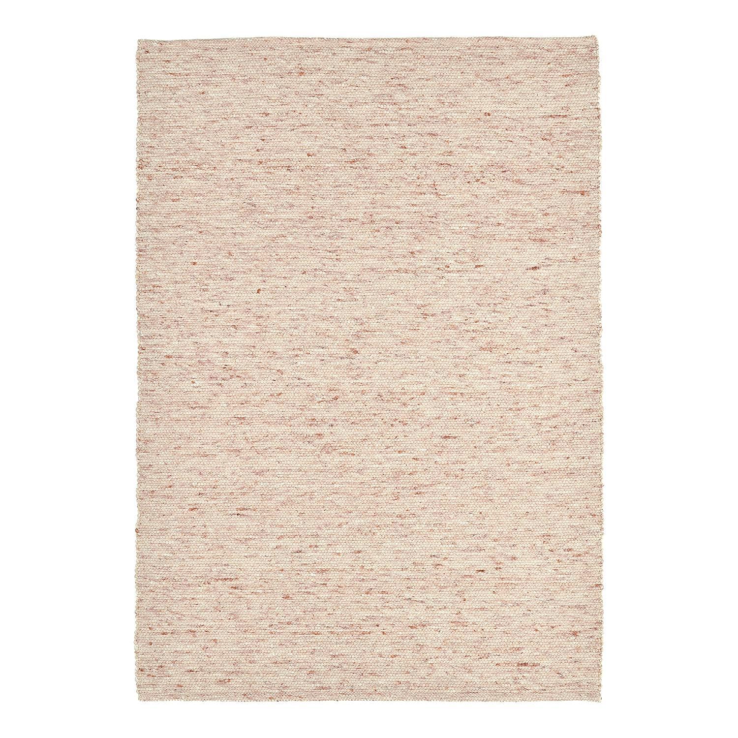 Wollteppich Hörnum Schurwolle Beige 40 x 60 cm 0