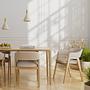 Pendant light SCANDICE 1-Light Iron Pine wood 3