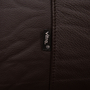 Sessel Leder Stoff Teilneubezug Braun 5