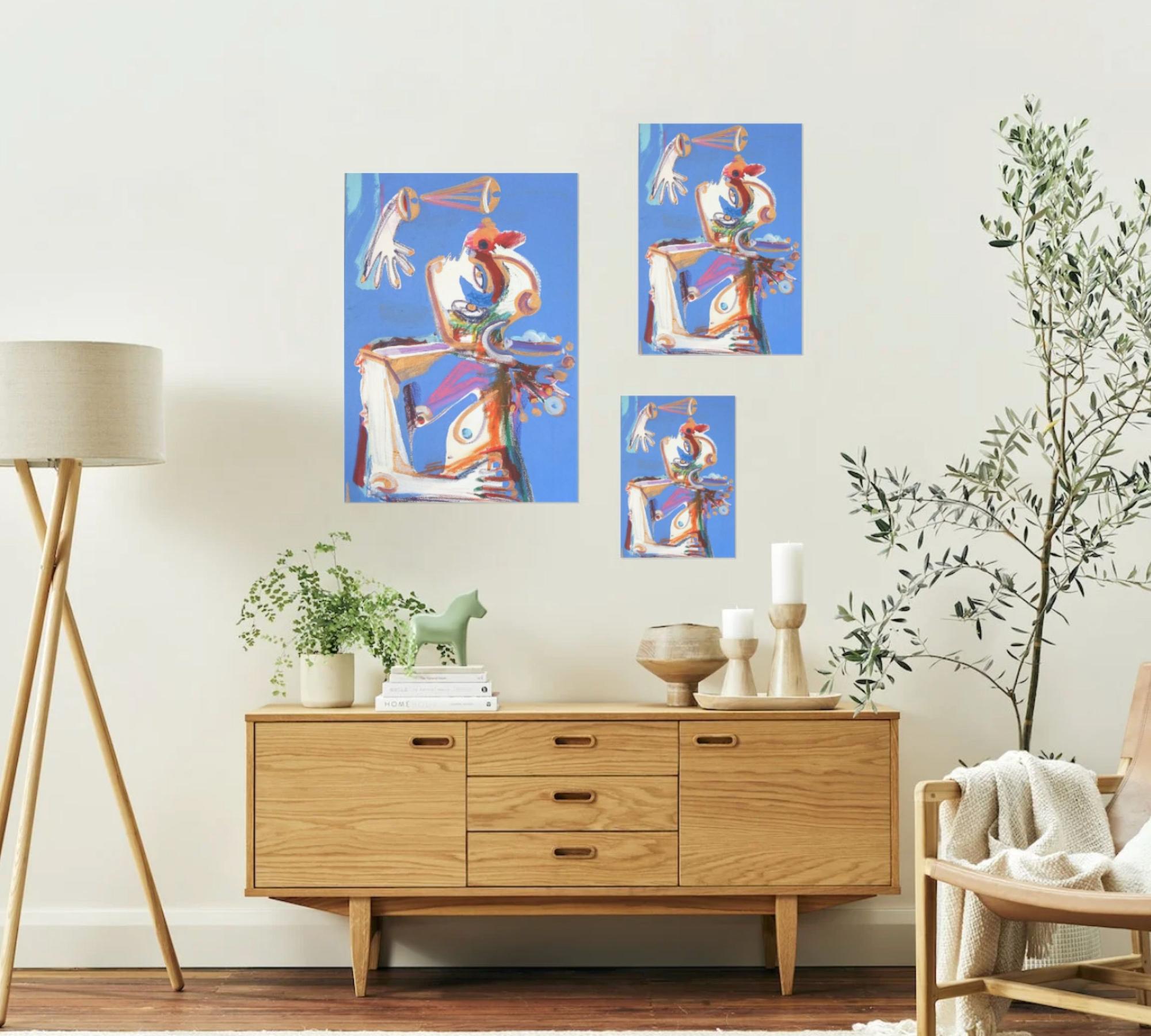 Hermes Stampa d'arte Multicolore 5