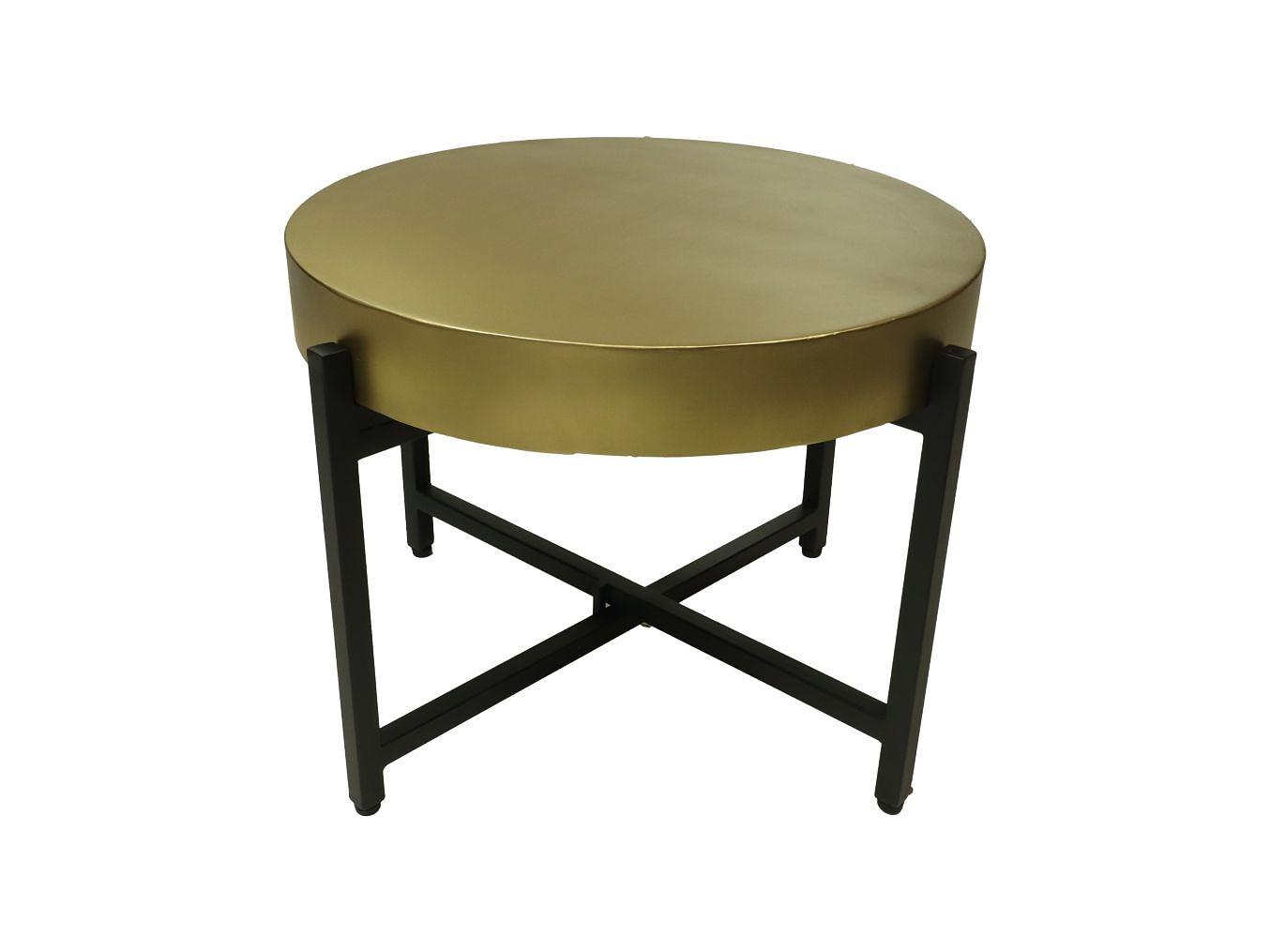 Runder Beistelltisch Metall ø50cm 1