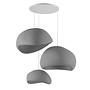 3-Flammig Wabi Sabi Mossgreys Pendelleuchte Beton Grau 1