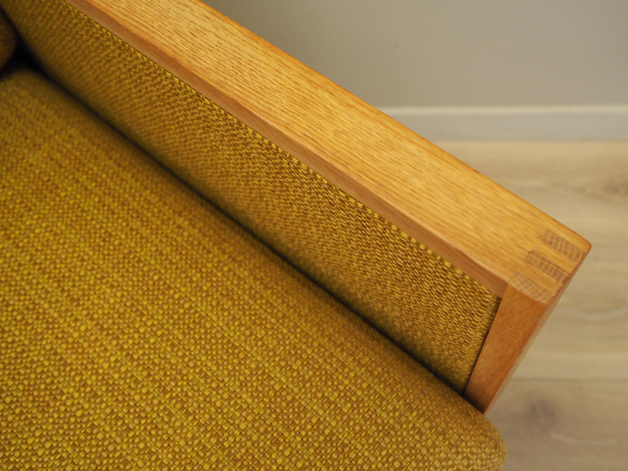 Oak Yellow Sofa 1960s 13