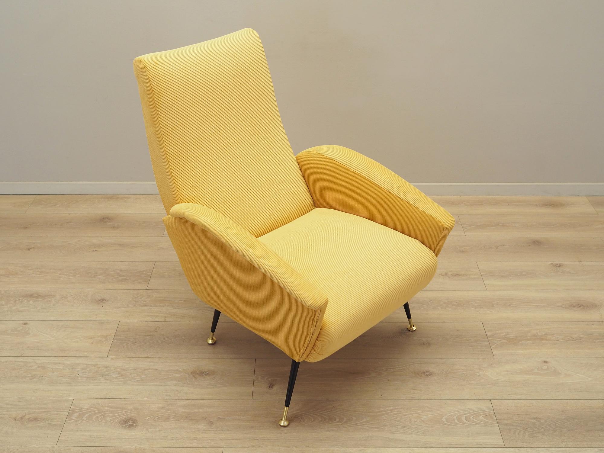 Yellow armchair, Italian design, 70s, Production: Italy 10
