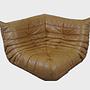 Togo Ecksofa Pull-Up-Leder Kamelbraun 6