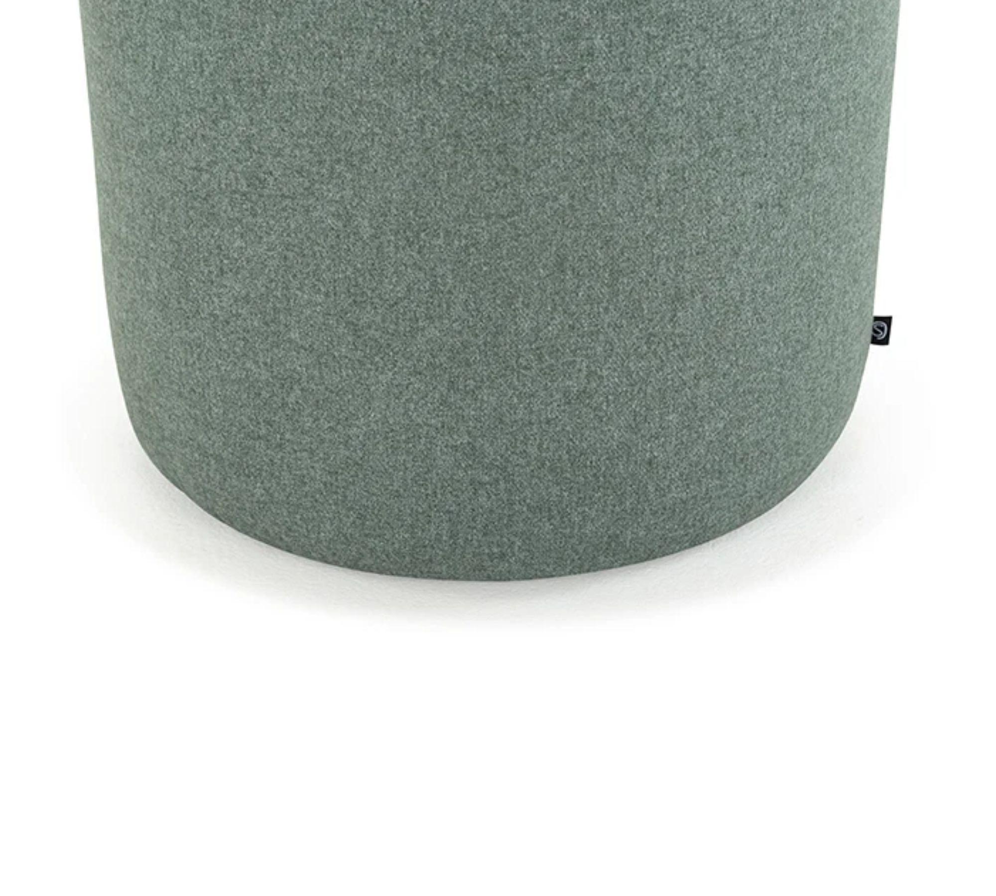 Pouf No. 8 Straight Fabio Grey Green 4