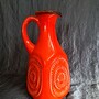 Vintage Bay Vase Keramik Orange 4
