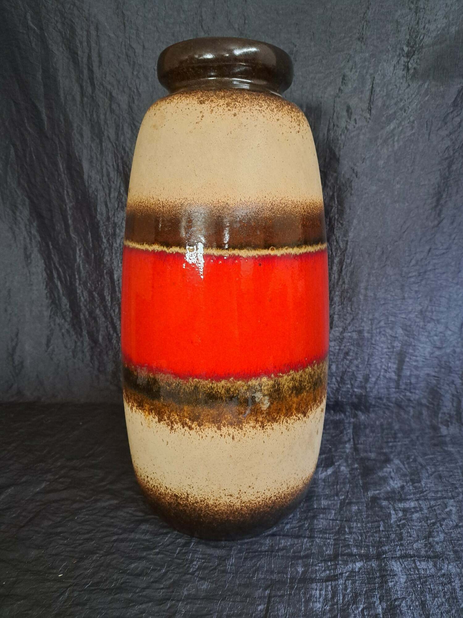 Vintage Vase Keramik Mehrfarbig 1