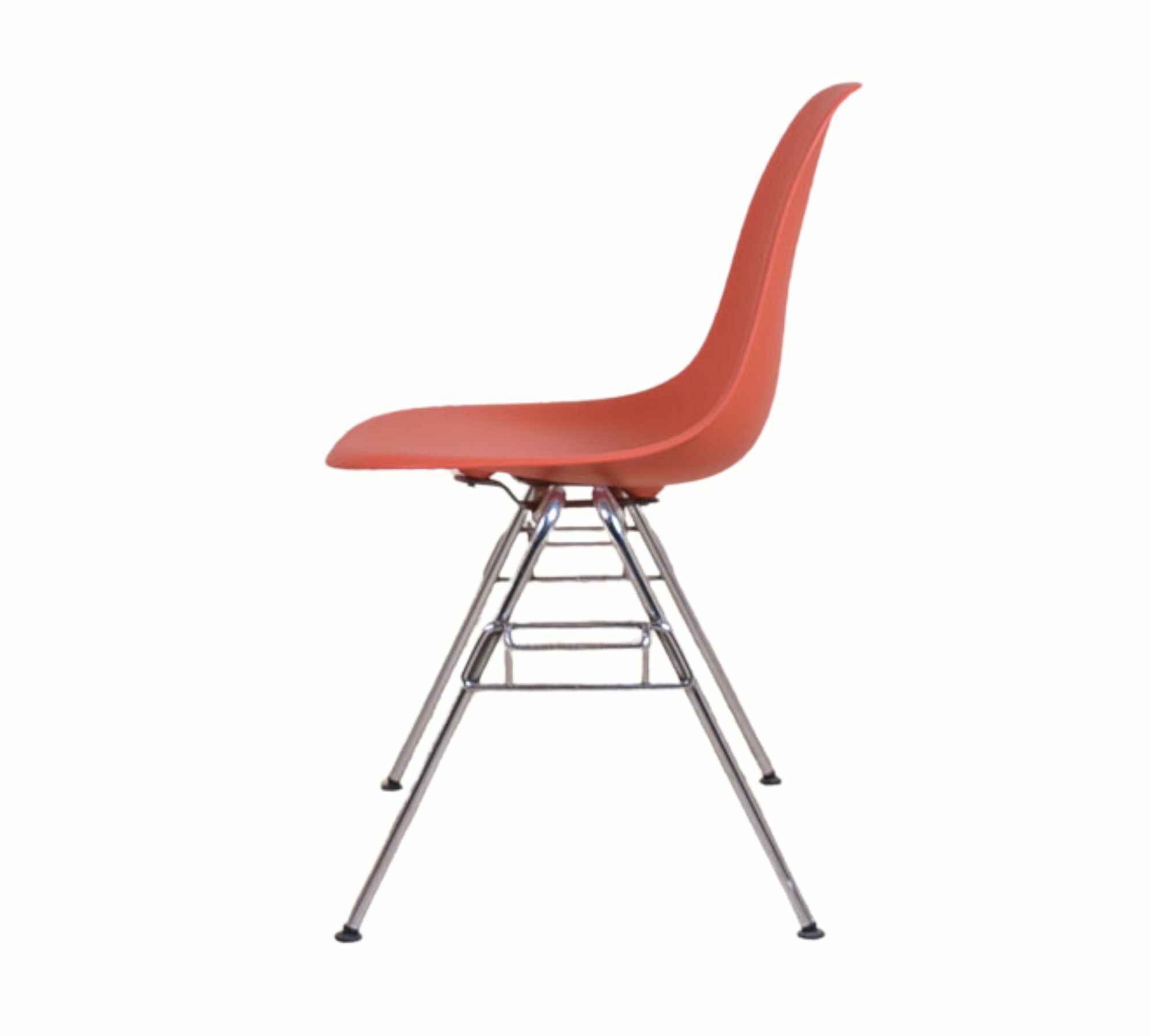 Eames DSS Plastic Side Chair Poppy Red 2