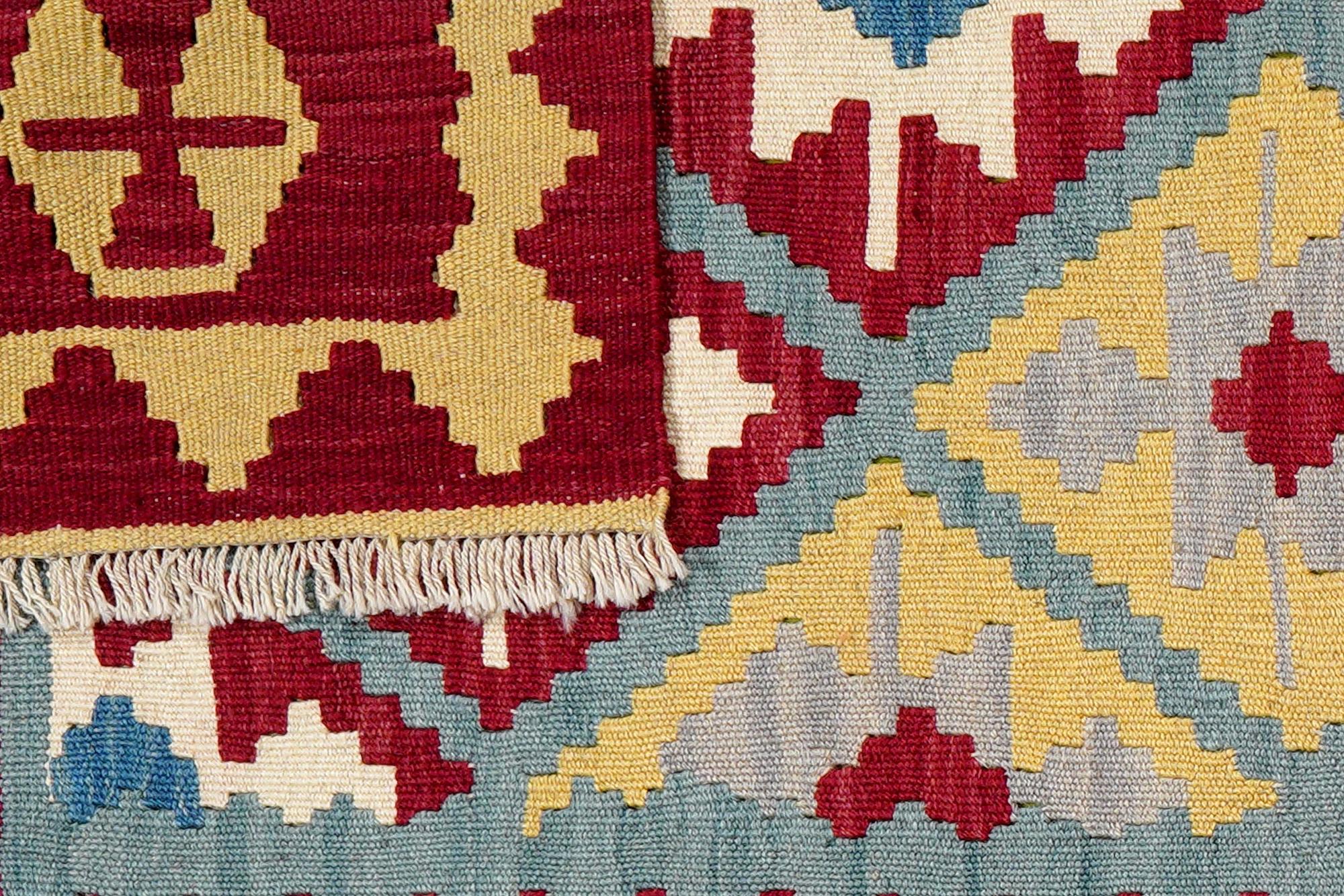 Kilim Gashgai Teppich Wolle Mehrfarbig 4