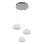 LED Pendant Light Quintara 3-Light Opal Glass Iron 4