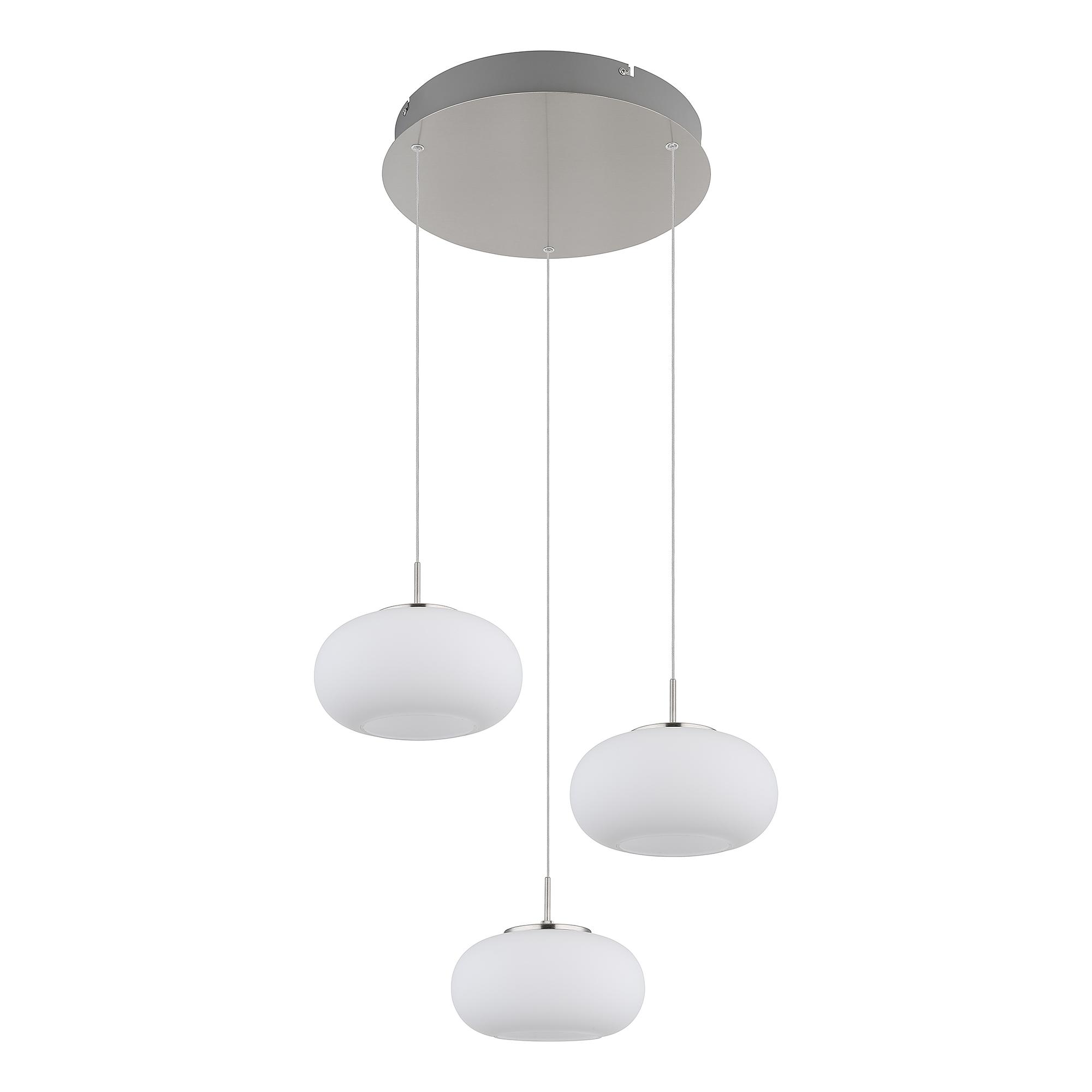 LED Pendant Light Quintara 3-Light Opal Glass Iron 4