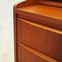 Vintage Sekretär Teakholz Braun 1970er Jahre 14