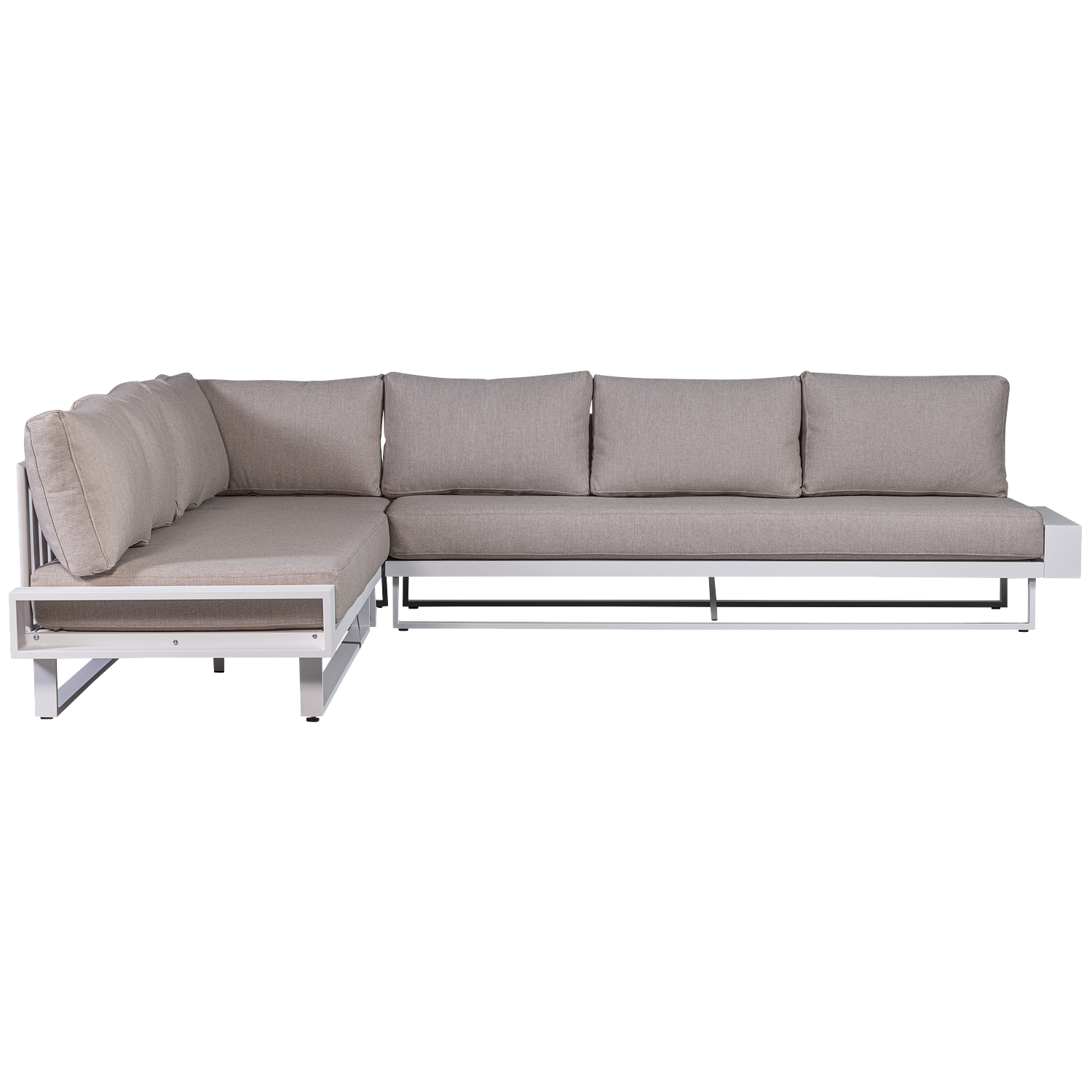 FLint Garten Ecksofa Aluminium Grau 3