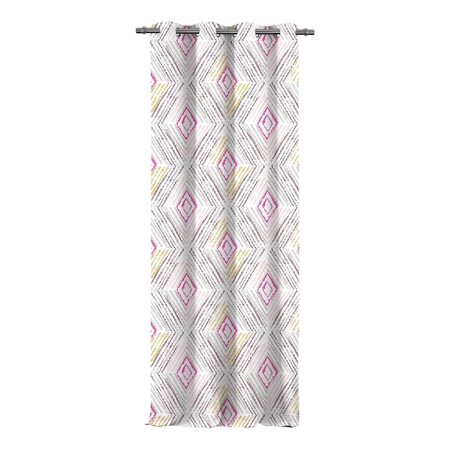 Ösenvorhang Blackout VI Polyester Pink / Gelb 0