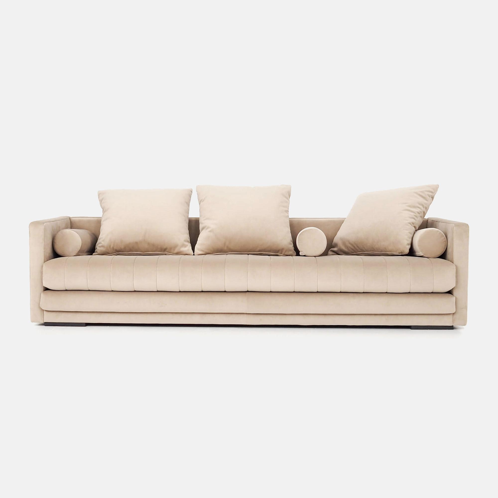 Copenhagen Sofa 3-seater Velvet Beige 1