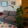 Flayr Sofa 2-Sitzer Wolle Orangepetrol 1