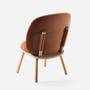 Loungestuhl Eschenholz Velour Terracotta 2