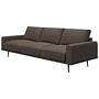 Carlton Sofa 3-seater York-Leather Light Brown 0