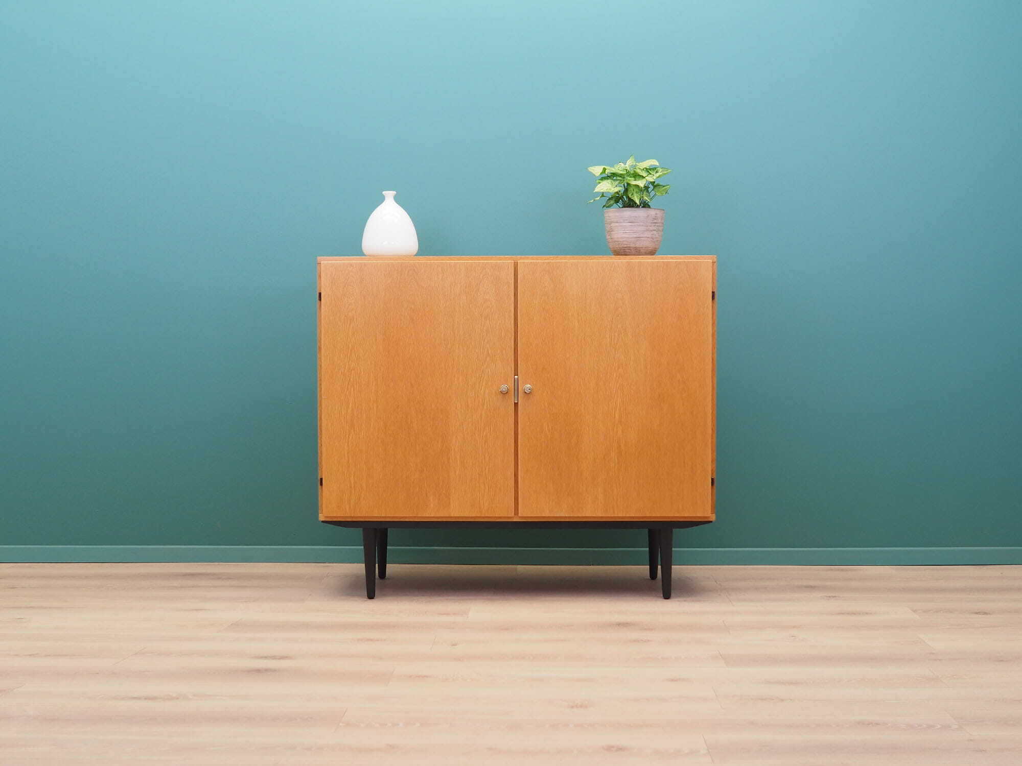 Vintage cabinet Ash wood Brown 1970s 1