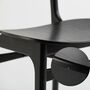 200-190 Stuhl Holz Schwarz 1