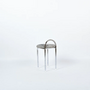 Eron Werzalit Hocker Metall Textil Grau 2