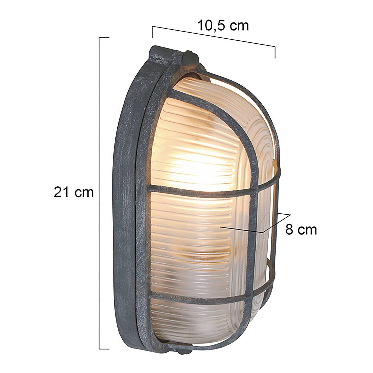 Mexlite I Deckenleuchte Sicherheitsglas Eisen 1-flammig 4
