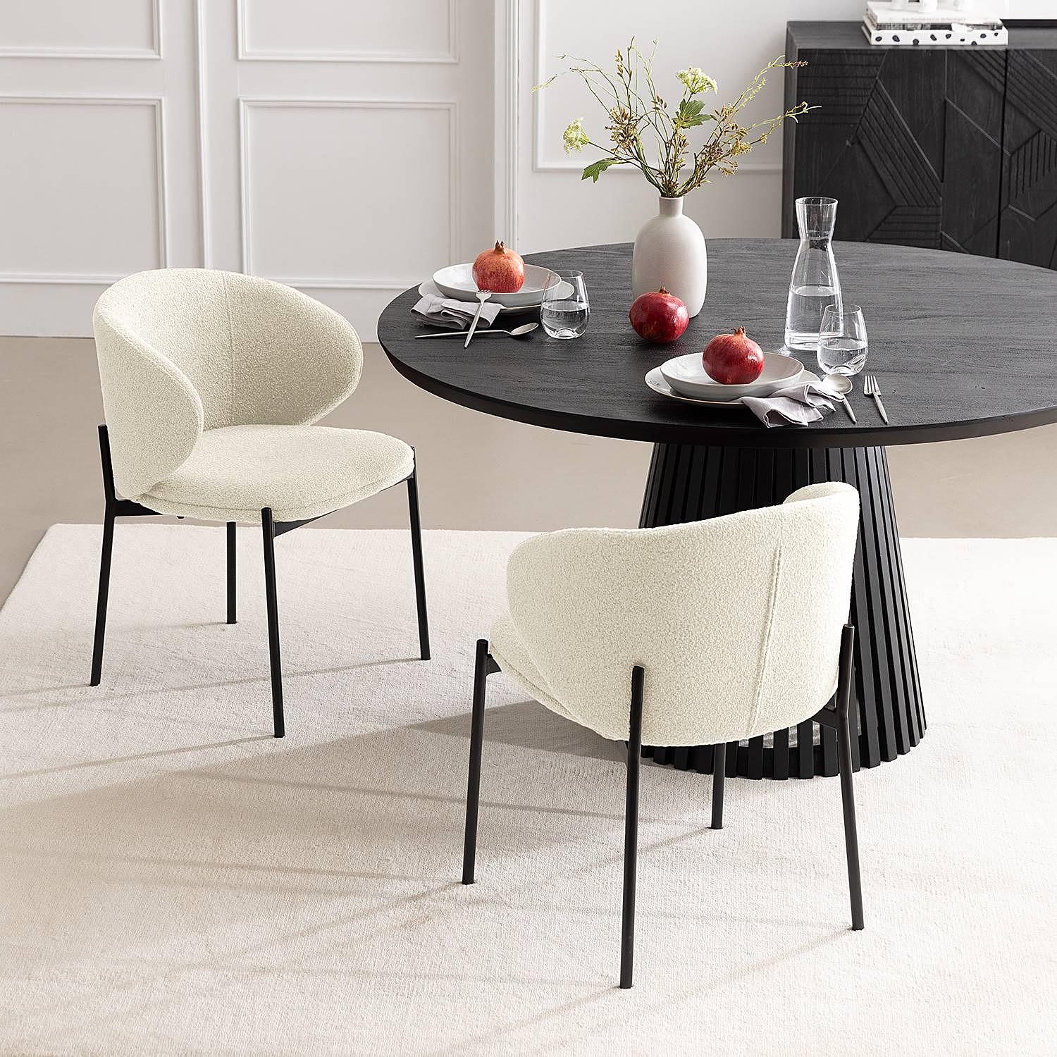 2x Polsterstuhl Banneker Creme 4