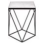 Shalimar Square Black Finish Basis-Beistelltisch 0