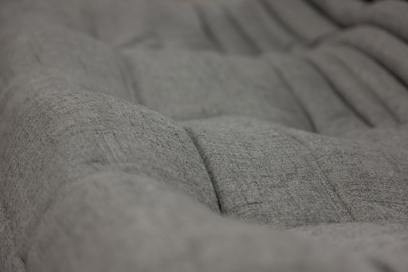 Togo Sofa 3-Sitzer Webstoff Warmgrau 7