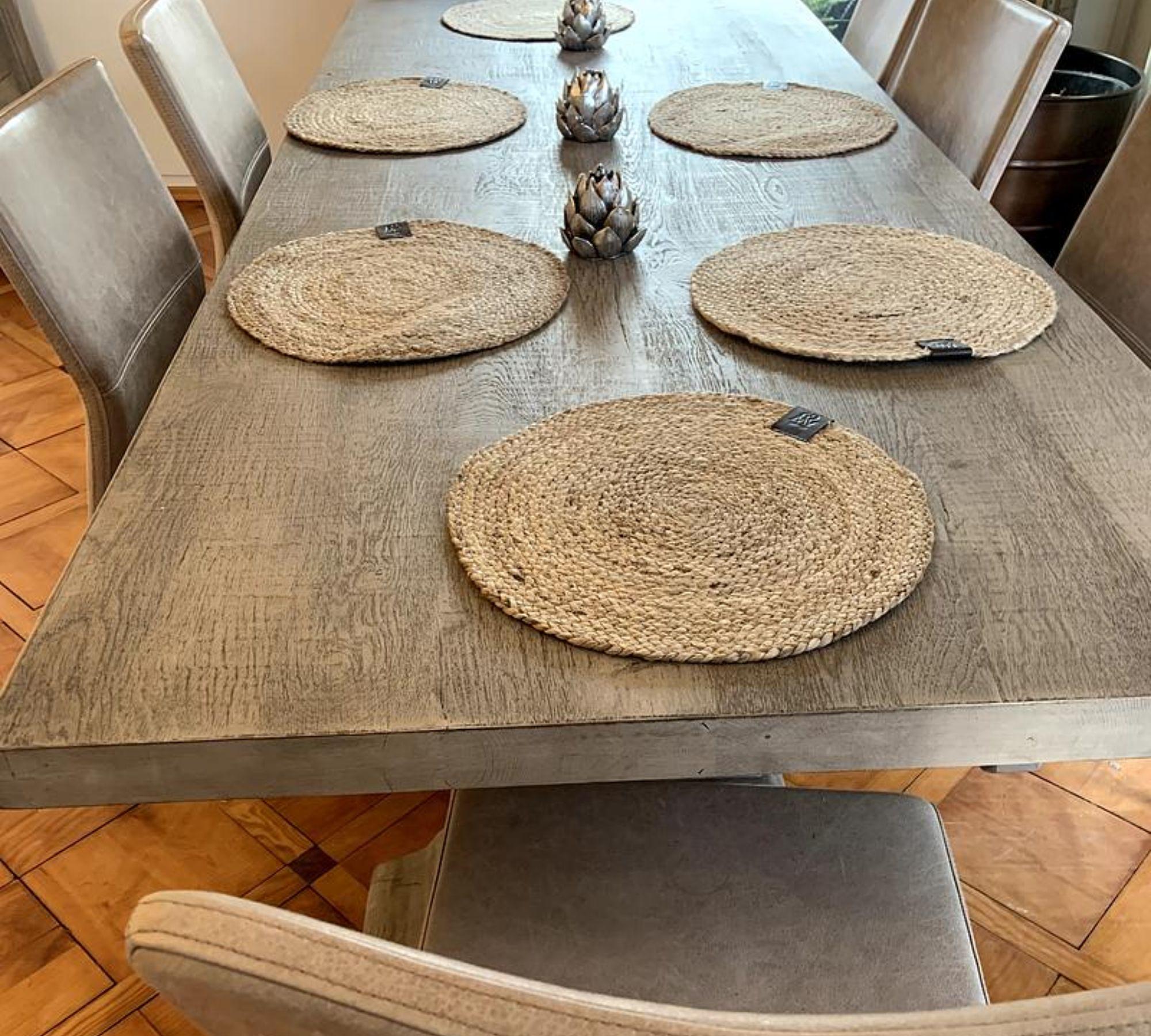 Esstisch Eichenholz Taupe 5