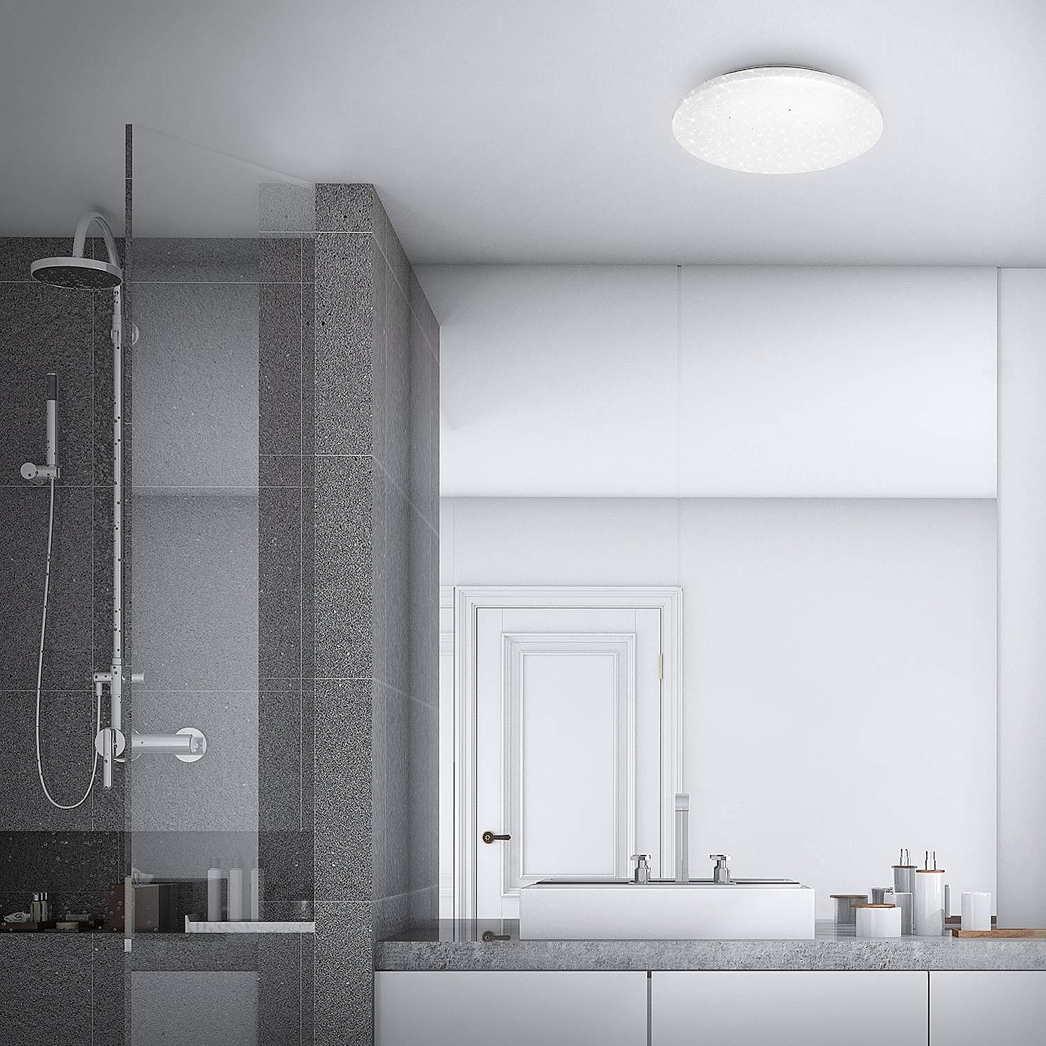 Sukviken Starcover Bathroom Light Polyethylene White 34 x 6 cm 2