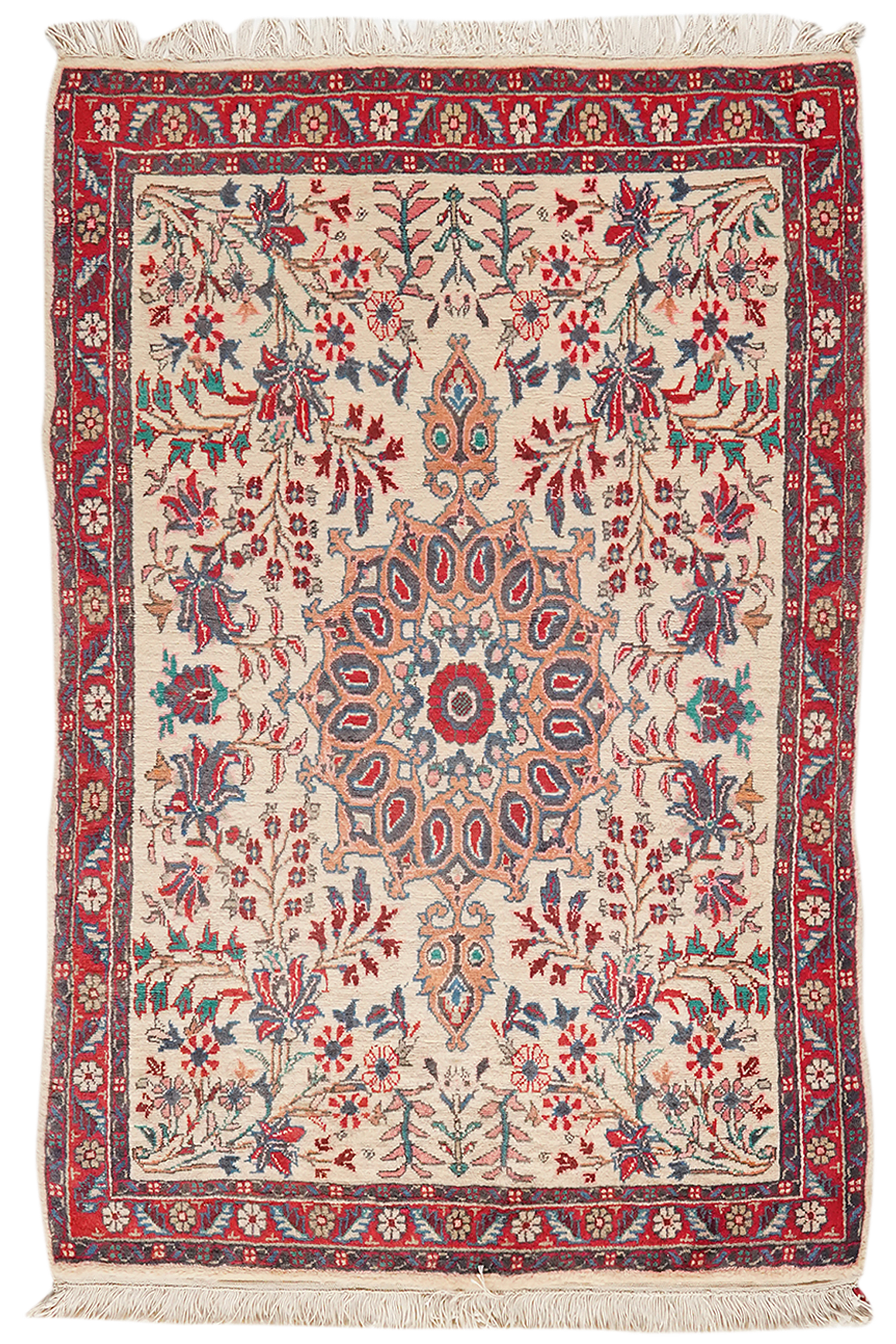 Bidjar Teppich Wolle Rot 0