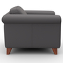 Amadeo Sessel Leder Grau 3
