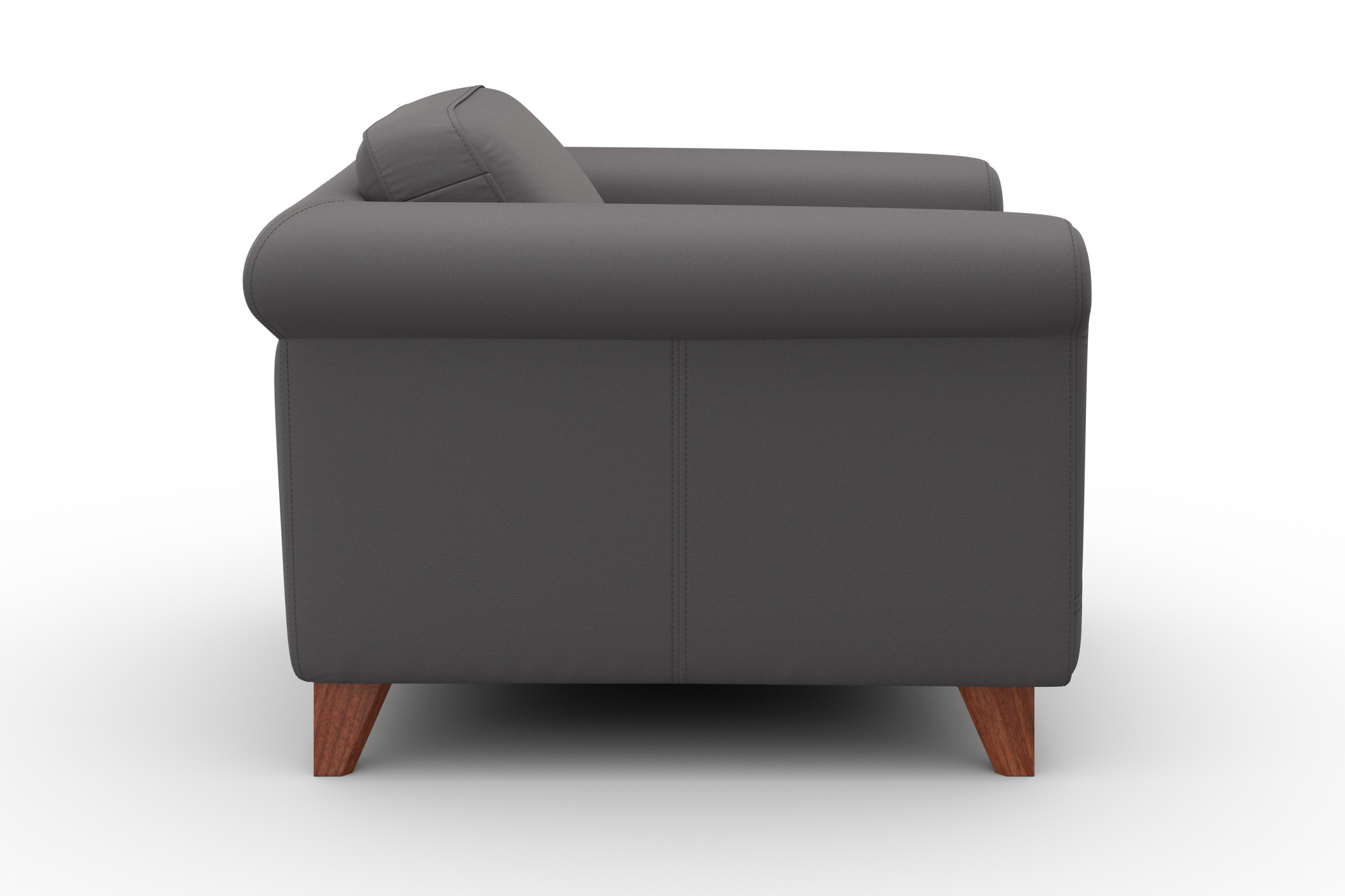 Amadeo Sessel Leder Grau 3