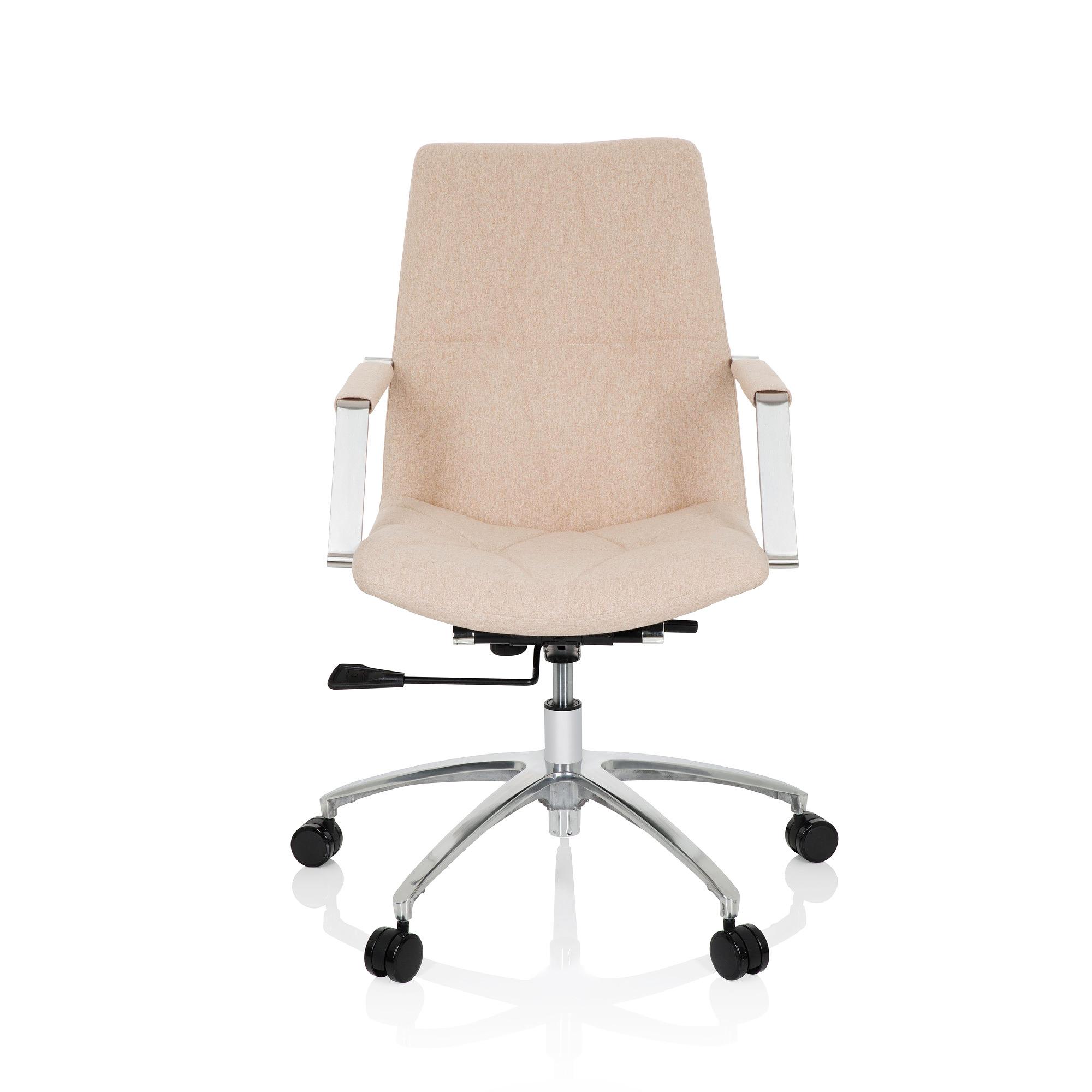 SARANTO II Bürostuhl Drehbar mit Rollen Stoff Beige 0