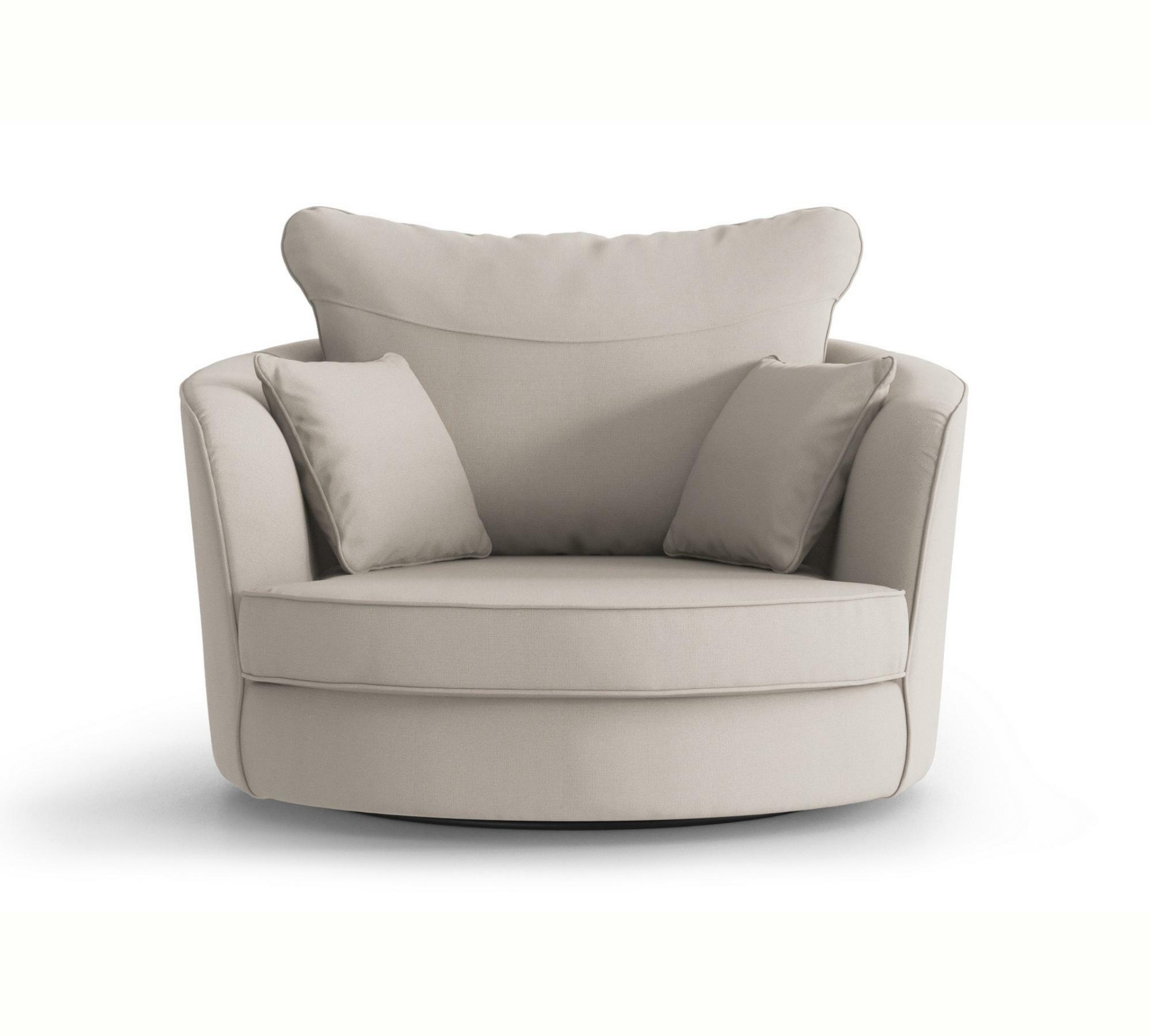 Drehbarer Sessel Vendôme helles Beige 0