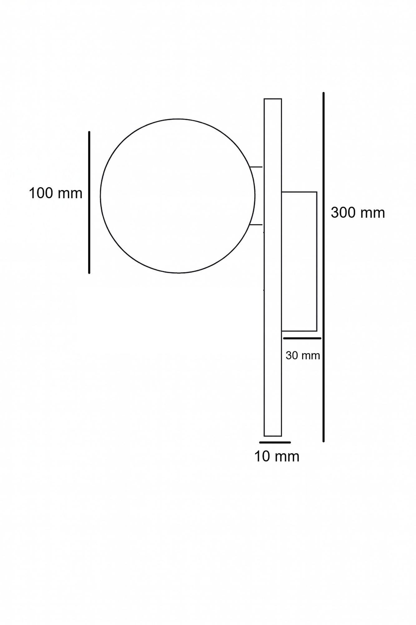 Tor-Look Wandleuchte Creme 9