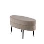 Otto Pouf Teddy Schwarz Beige  8