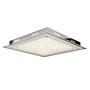 LED-Deckenleuchte Metall Glas Silber 0