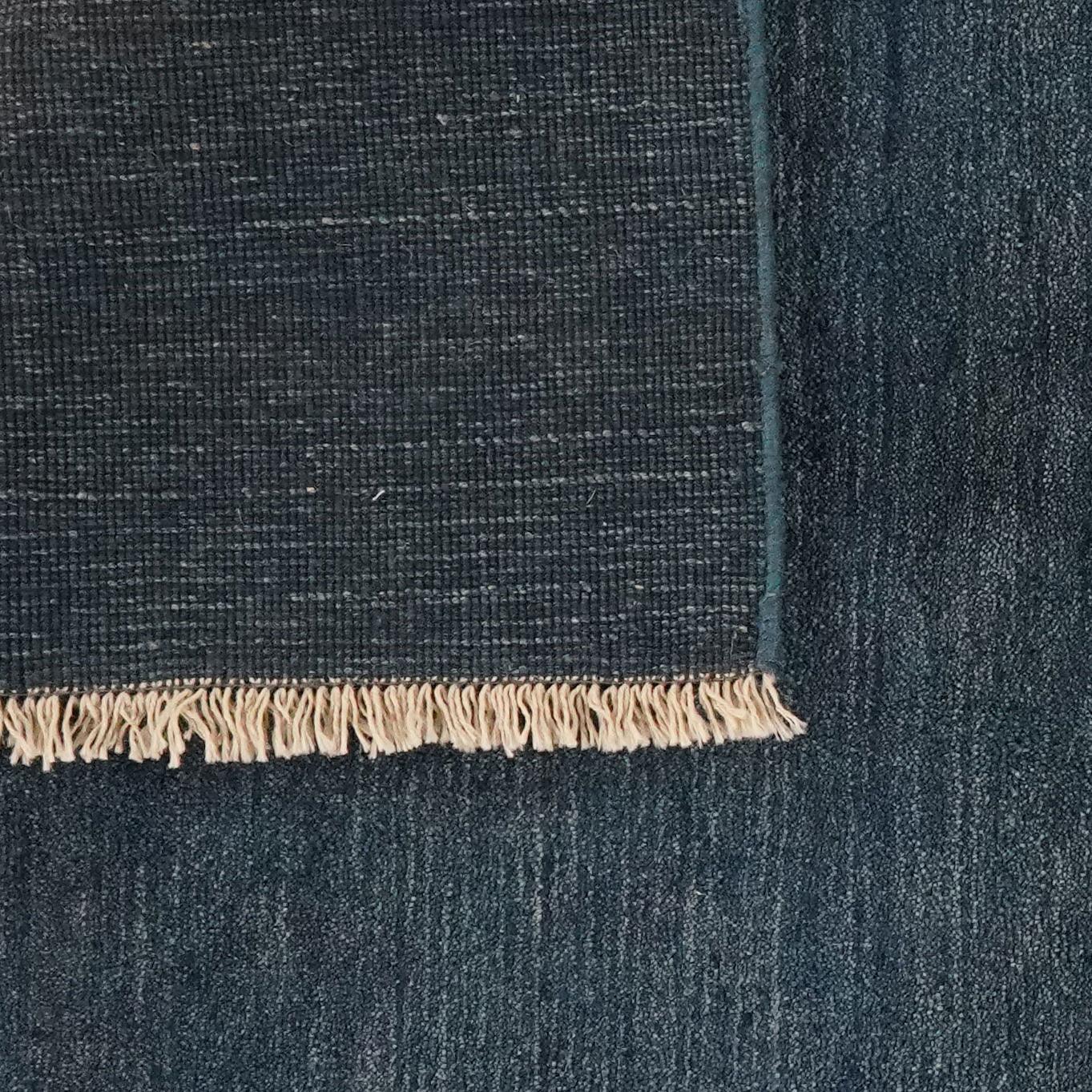 Gabbeh Teppich Wolle Blau 4