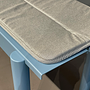 Linear Steel Bench Outdoorbank Stahl Pale Blue 2