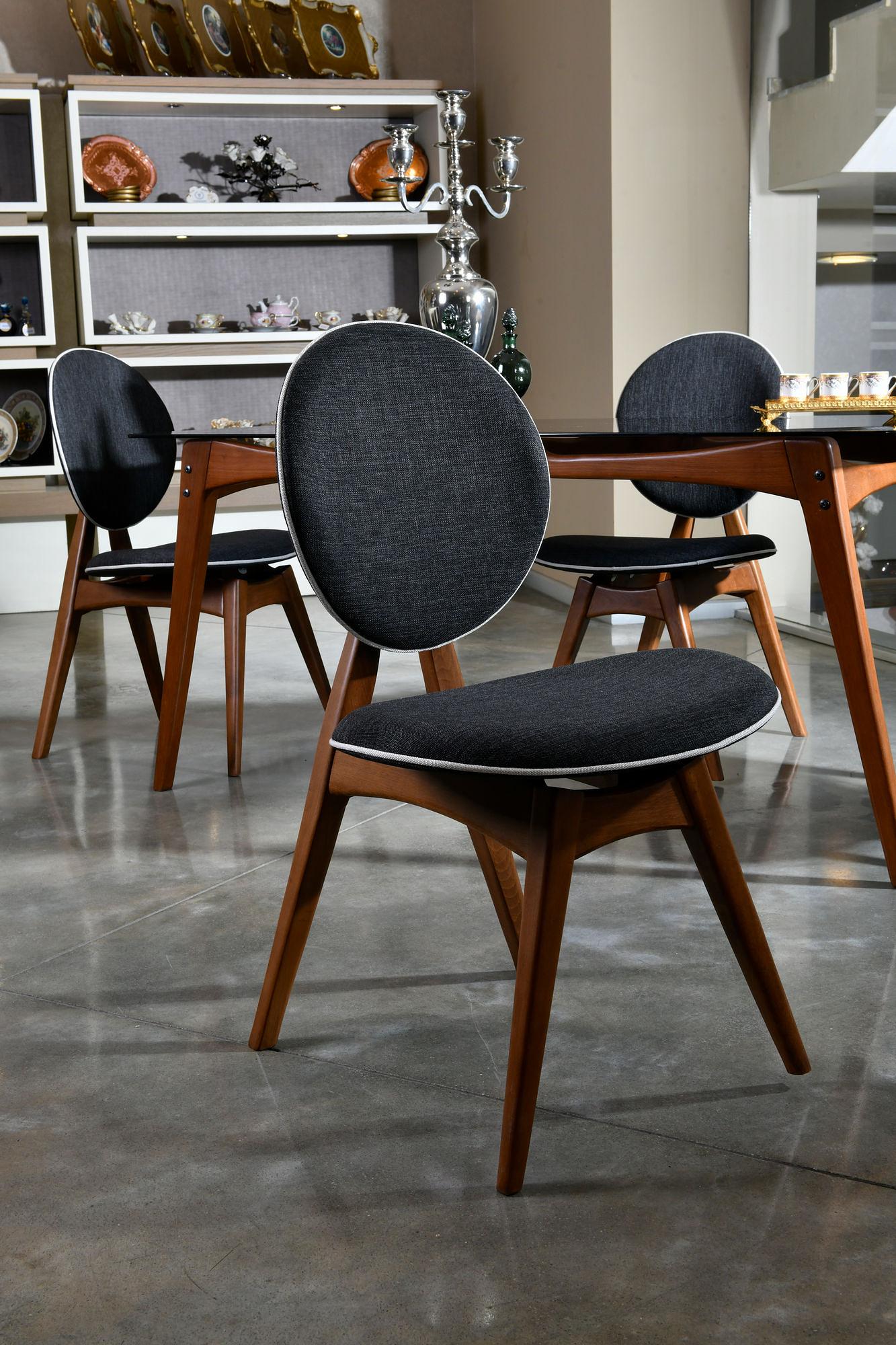 2x Touch Chair Linen Anthracite 2