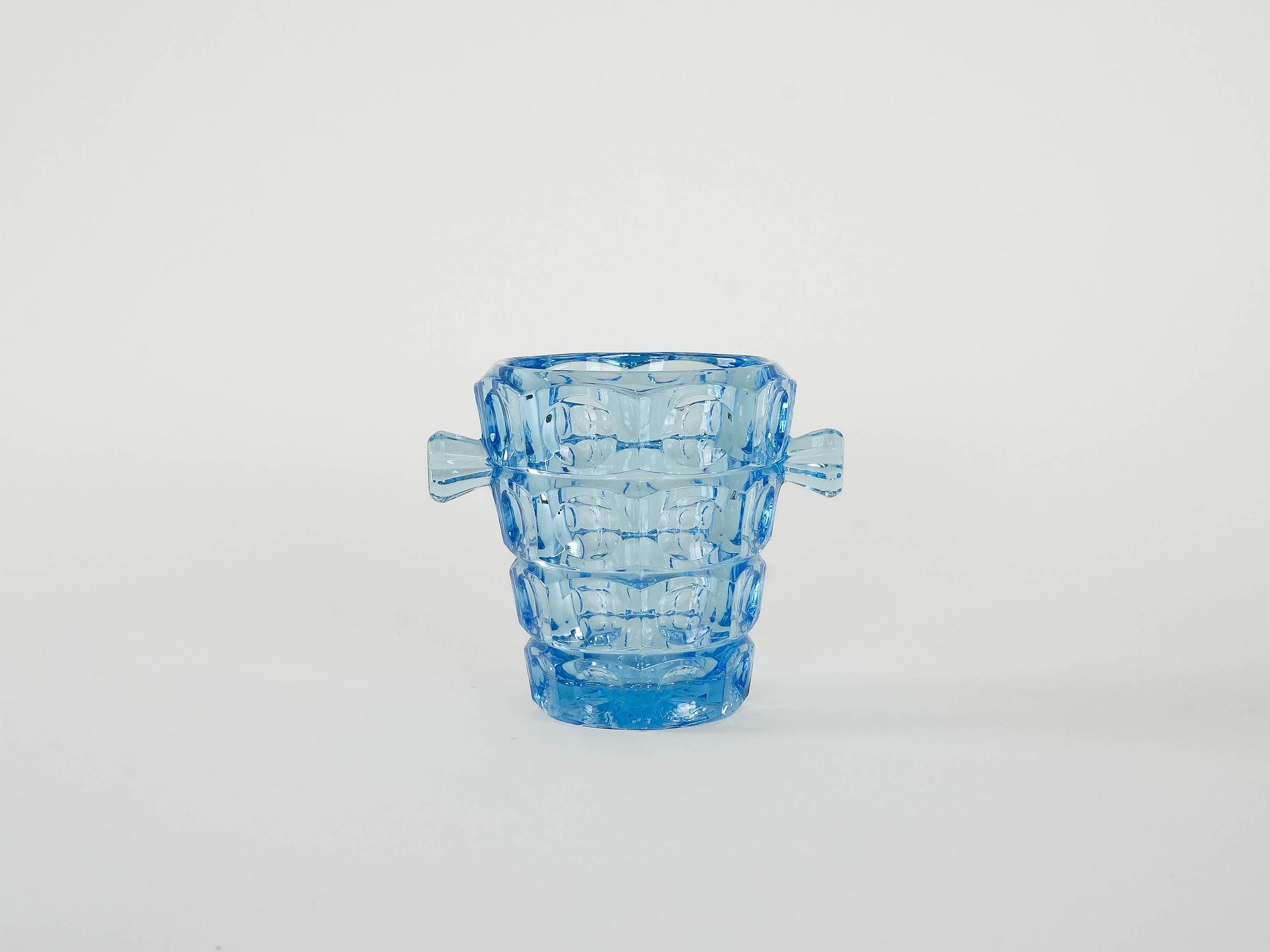 Rosice Ice bucket Blue 1950s 2