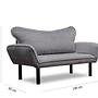 Chatto Sofa Bed 2-seater Grey 7