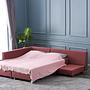 Manama Corner Sofa Bed Left - Claret Red 4