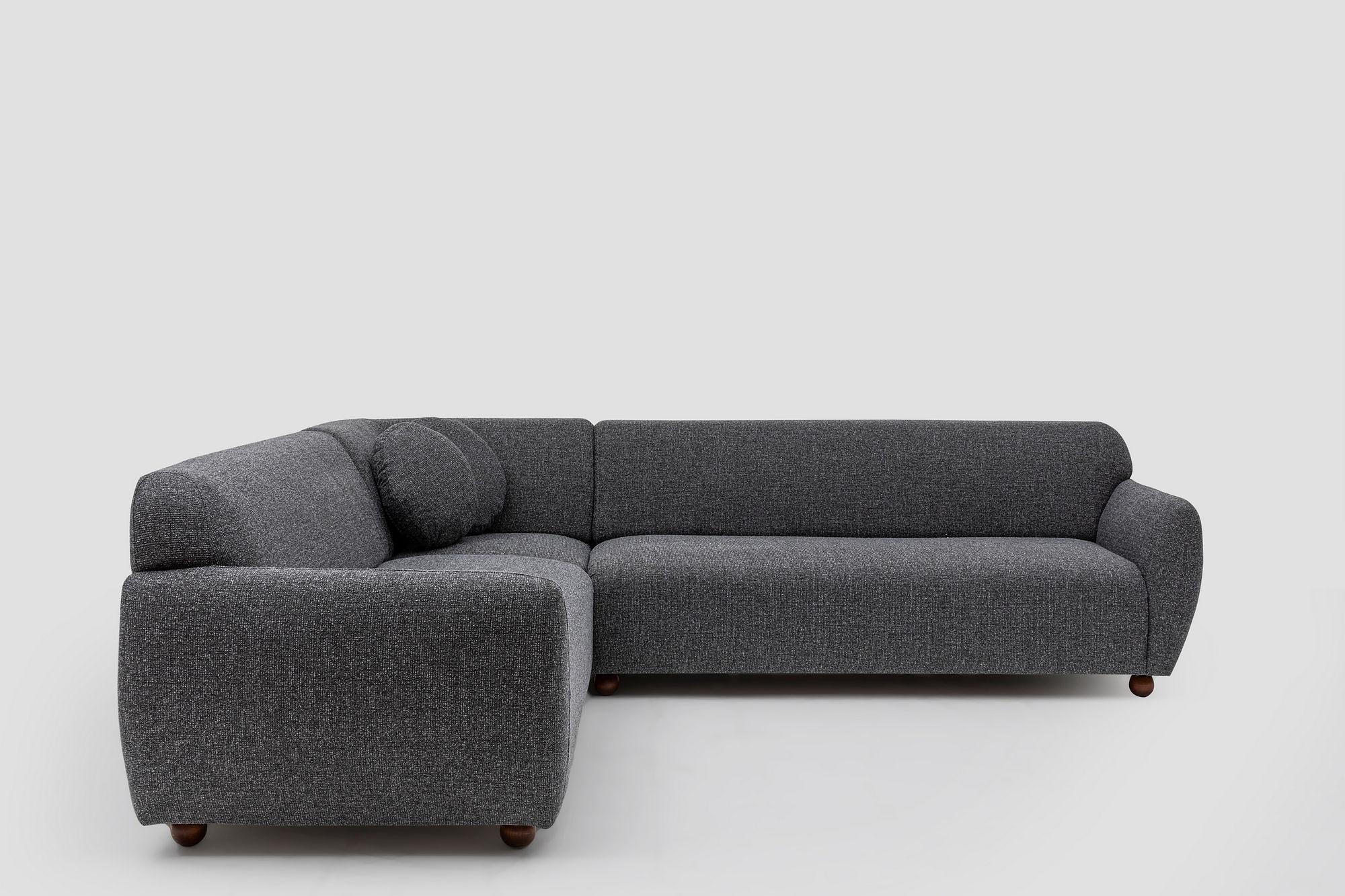 Eddy 2 Corner Sofa Dark Grey 8