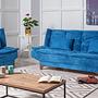 Kelebek Schlafsofa Set Holz Dunkelblau 1