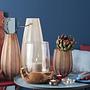 Schale inkl. Teaksockel Terra Transparent 3